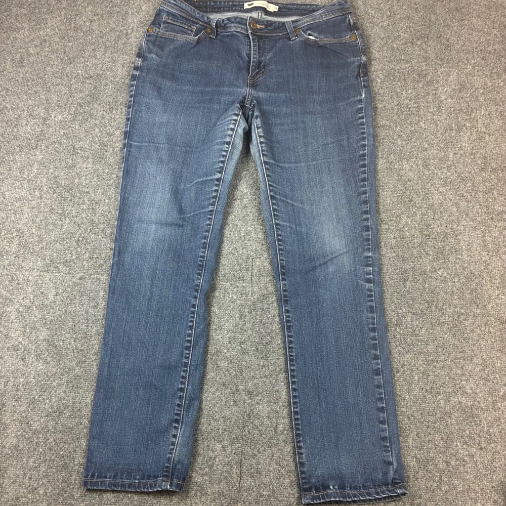 Levis 529 Curvy Skinny Leg Jeans Womens 14 Medium Wash Blue Denim Pants 0326